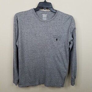Polo Ralph Lauren‎ Mens Pocket T Shirt Size Small Gray Long Sleeve Heather